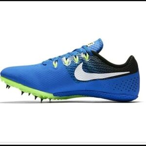 MIKE Mens Rival S Sprint Track & Field Spikes Running Cobalt Blue White Size 14